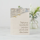 Starfish Vow Renewal voor 45th Jubileum Kaart (Staand voorkant)