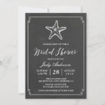 Starfish Vrijgezellenfeest | Elegant Chalkboard Ki Kaart<br><div class="desc">Creëer uw perfecte uitnodiging met deze vooraf ontworpen sjablonen, kunt u het gemakkelijk personaliseren om uniek van u te zijn. Voor verdere aanpassing, te klikken gelieve de "pas verder"verbinding aan en ons makkelijk te gebruiken ontwerphulpmiddel te gebruiken om deze sjabloon te wijzigen. Als u de voorkeur geeft aan Zelfkleerpapier/matte afwerking,...</div>