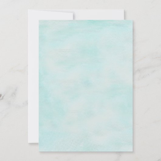 Starfish Waterverf Bestemming Strand Bruiloft Save The Date (Achterkant)