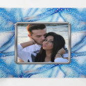 Starfish waterverf patroonkoppels strand foto drieluik uitnodiging (Binnenkant midden)