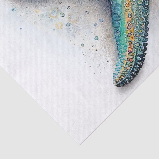 Starfish Waterverf Tissuepapier (Detail)