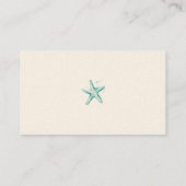 Starfish Waterverf Trendy Paint Speckle Coastal Visitekaartje (Achterkant)