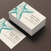 Starfish Waterverf Trendy Paint Speckle Coastal Visitekaartje