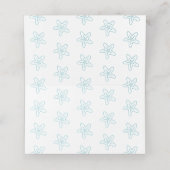 Starfish wave wervelingen aqua strand gast plaats  plaatskaartje (Binnenkant ongevouwen)