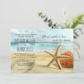 Starfish We hebben alleen liefde en het strand huw Kaart (Staand voorkant)