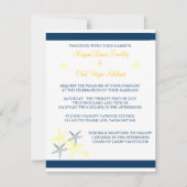 Starfish Wedding Invite Kaart (Voorkant)