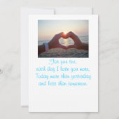 Starfish Wedding Invite Kaart (Achterkant)