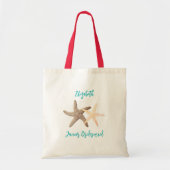 Starfish Wedding Junior Bridesmaid Tote Bag (Voorkant)