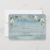 Starfish Wedding RSVP Kaartje (Voorkant)