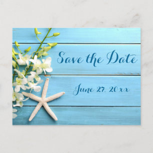 Starfish Wedding Save the Date Briefkaarten Orchid