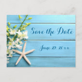 Starfish Wedding Save the Date Briefkaarten Orchid (Voorkant)