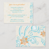 Starfish Wedding Travel Information Kaart (Voorkant / Achterkant)