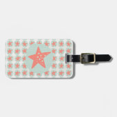 Starfish Whimsical Zee Ocean Nautical Bagagelabel (Voorkant horizontaal)