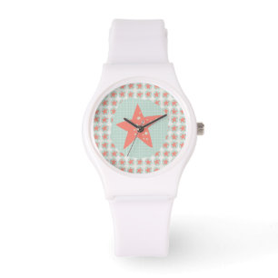 Starfish Whimsical Zee Ocean Nautical Horloge