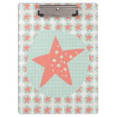 Starfish Whimsical Zee Ocean Nautical Klembord (Voorkant)