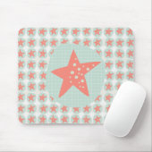 Starfish Whimsical Zee Ocean Nautical Muismat (Met muis)