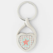 Starfish Whimsical Zee Ocean Nautical Sleutelhanger (Voorkant)