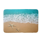 Starfish White Sand Beach Ocean Bath Mat (Voorkant)