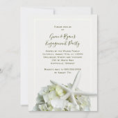 Starfish White Wedding Shower Engagement Party Kaart (Voorkant)