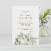 Starfish White Wedding Shower Engagement Party Kaart (Staand voorkant)