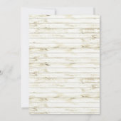 Starfish Whitewash Wood Beach Wedding - Mint Kaart (Achterkant)