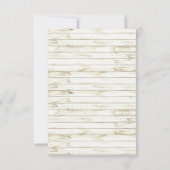 Starfish Whitewash Wood Beach Wedding RSVP Mint (Achterkant)