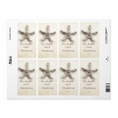 Starfish wijn flesetiket etiket (Full Sheet)