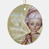 Starfish Wish Keramisch Ornament (Links)