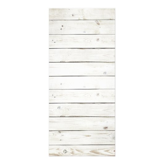 Starfish witgekalkte houten strand bruiloft menu (Achterkant)