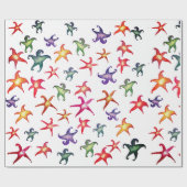 Starfish Wrapping Paper Cadeaupapier (Vlak)