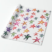 Starfish Wrapping Paper Cadeaupapier (Uitgerold)