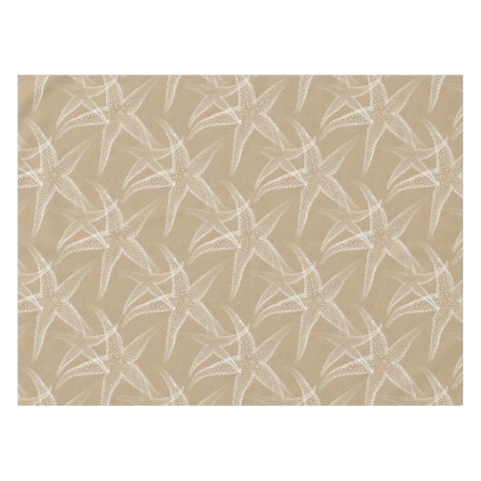 Starfish Zand Tan Beach Table Cloth Tafelkleed (Voorkant (Horizontaal))