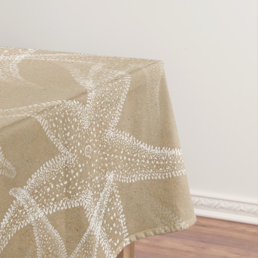Starfish Zand Tan Beach Table Cloth Tafelkleed (Voorbeeld)