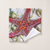 Starfish, Zanzibar, Tanzania Bad Handdoek (Wasdoekje)