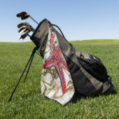 Starfish, Zanzibar, Tanzania Golfhanddoek (Groen)