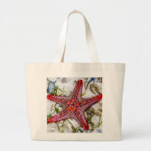 Starfish, Zanzibar, Tanzania Grote Tote Bag (Voorkant)
