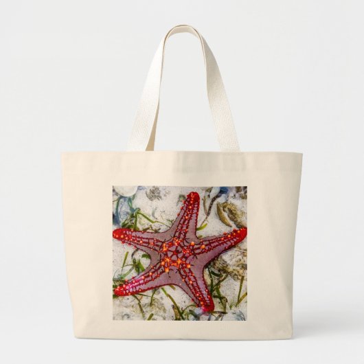 Starfish, Zanzibar, Tanzania Grote Tote Bag (Voorkant)
