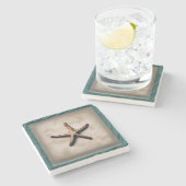 Starfish Zee Life Beach Ocean Art Decor Stenen Onderzetter (Zijkant)