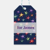 Starfishes, Zee sterrenpatroon Custom Gift Label Cadeaulabel (Voorkant)