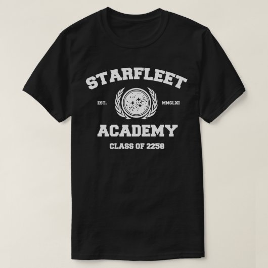 Starfleet Acadmey Klasse van 2258 Wit T-shirt (Design voorkant)