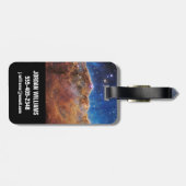 Starforming regio NGC 3324 in de Carina nevel. Bagagelabel (Achterkant horizontaal)