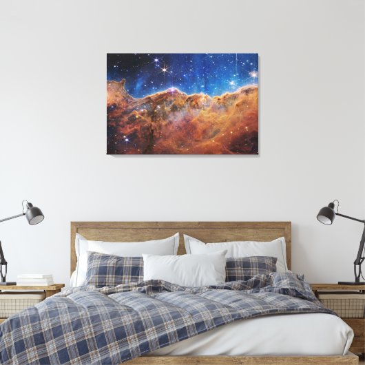 Starforming regio NGC 3324 in de Carina nevel. Canvas Afdruk (Insitu (Slaapkamer))
