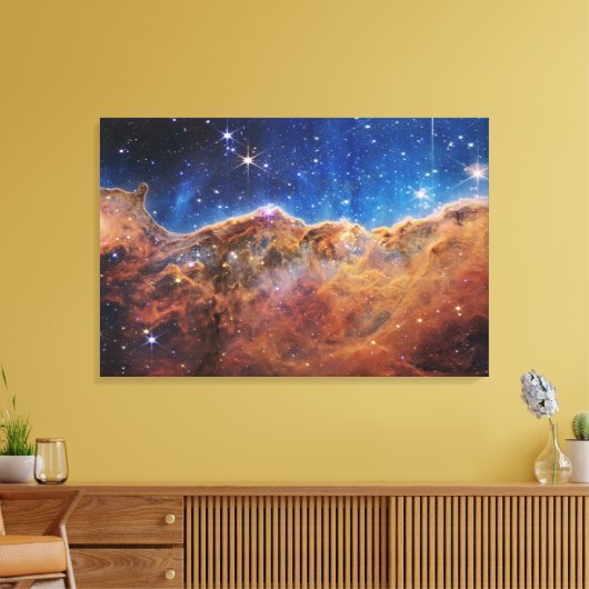 Starforming regio NGC 3324 in de Carina nevel. Canvas Afdruk (Insitu (Woonkamer))