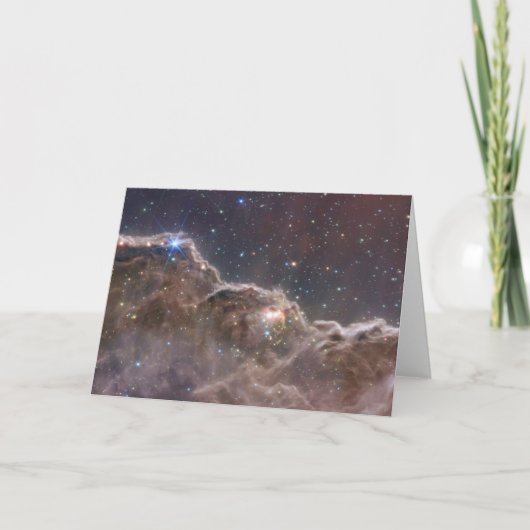 Starforming regio NGC 3324 in de Carina nevel. Kaart (Voorkant)