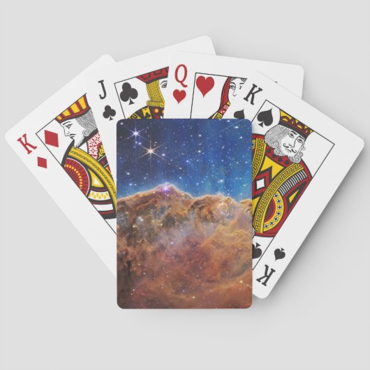 Starforming regio NGC 3324 in de Carina nevel. Pokerkaarten (Achterkant)