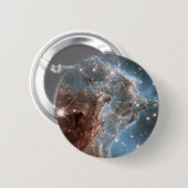 Starforming Region NGC 2174, Apenhoofdnevel. Ronde Button 5,7 Cm (Voorkant /achterkant)