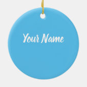 Starfruit Carambola Pattern Fruit for Vegan Keramisch Ornament (Achterkant)