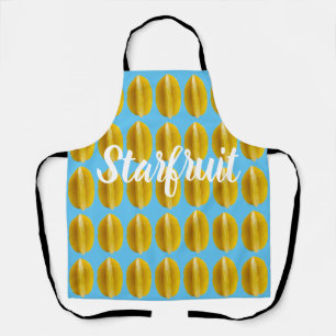 Starfruit Carambola Pattern Fruit for Vegan Schort