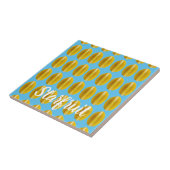 Starfruit Carambola Pattern Fruit for Vegan Tegeltje (Zijkant)