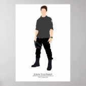 Stargate Atlantis Minimalist Sheppard Poster (Voorkant)